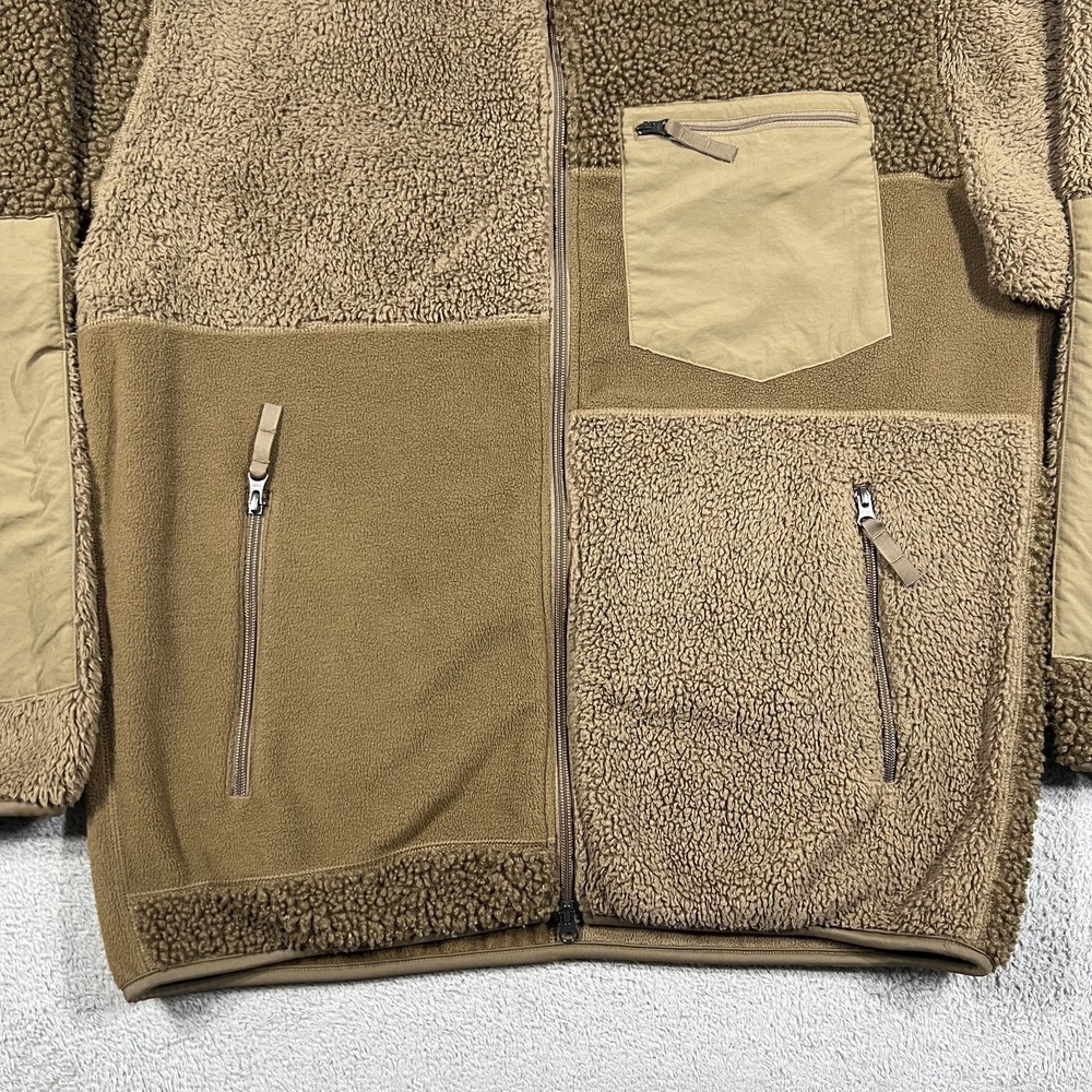 Engineered Garments Uniqlo Jacket Mens Large Fleece Combination Sherpa Patchwork - Picture 2 of 13